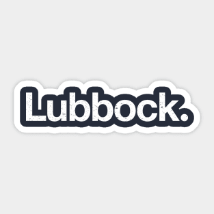 Lubbock. Sticker